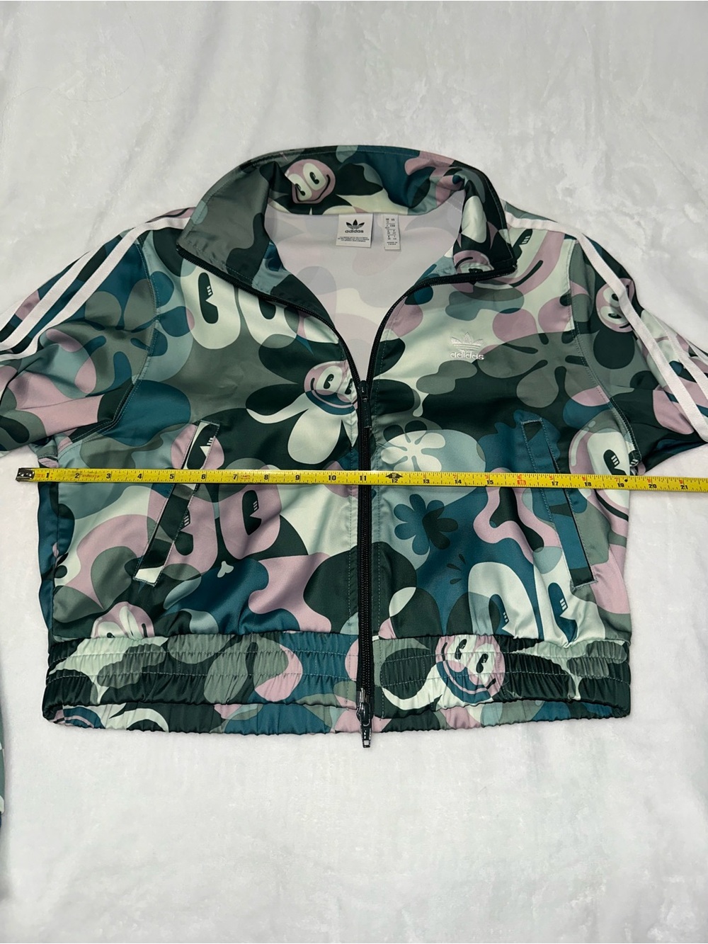 RARE ADIDAS Womens Hattie BB Track Jacket Limited Edition Happy Face. - Picture 3 of 10
